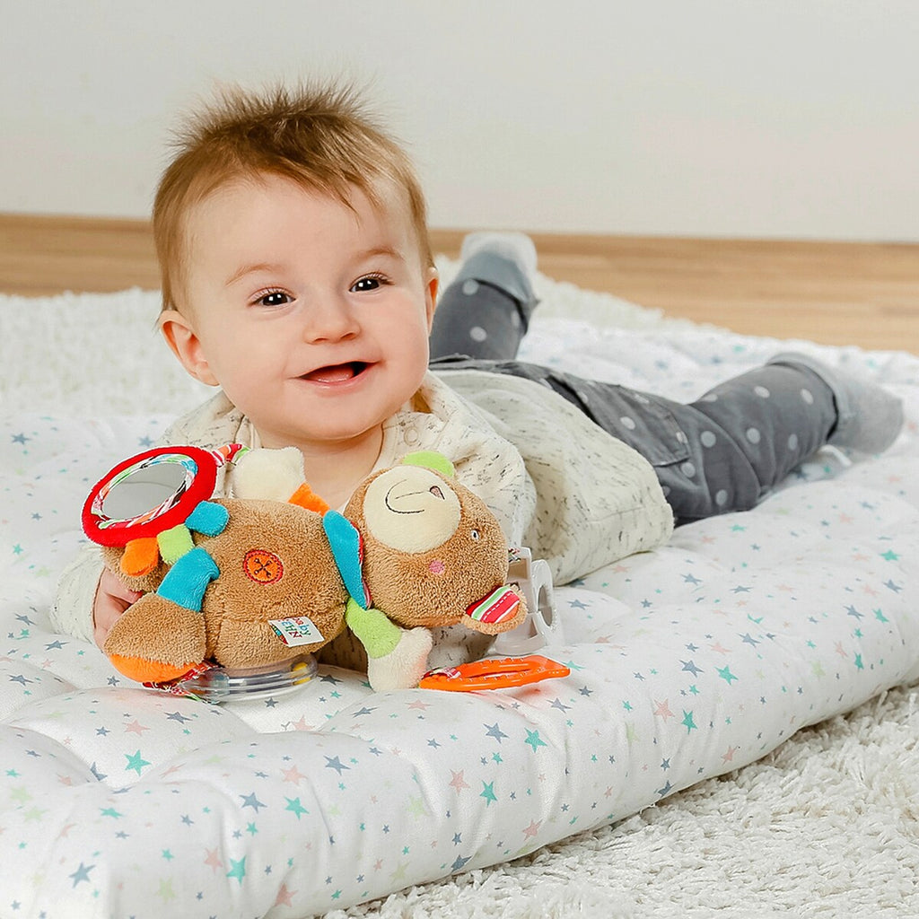 Klemme til festing på Aktivitetsleke Teddy Oskar med klemme og bjelle