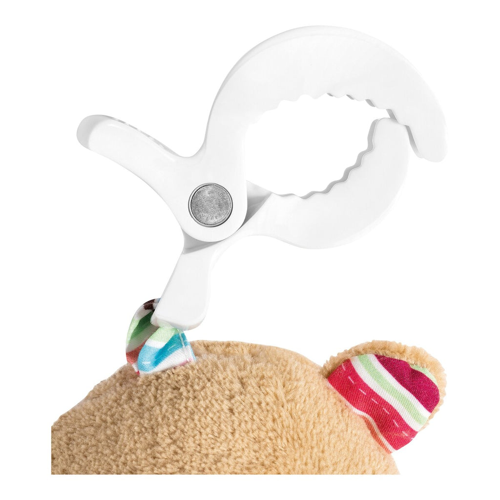 Speil på Aktivitetsleke Teddy Oskar med klemme og bjelle