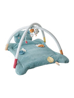 Aktivitetsmatte med lekebue Skogvenner 85x100 cm bakside