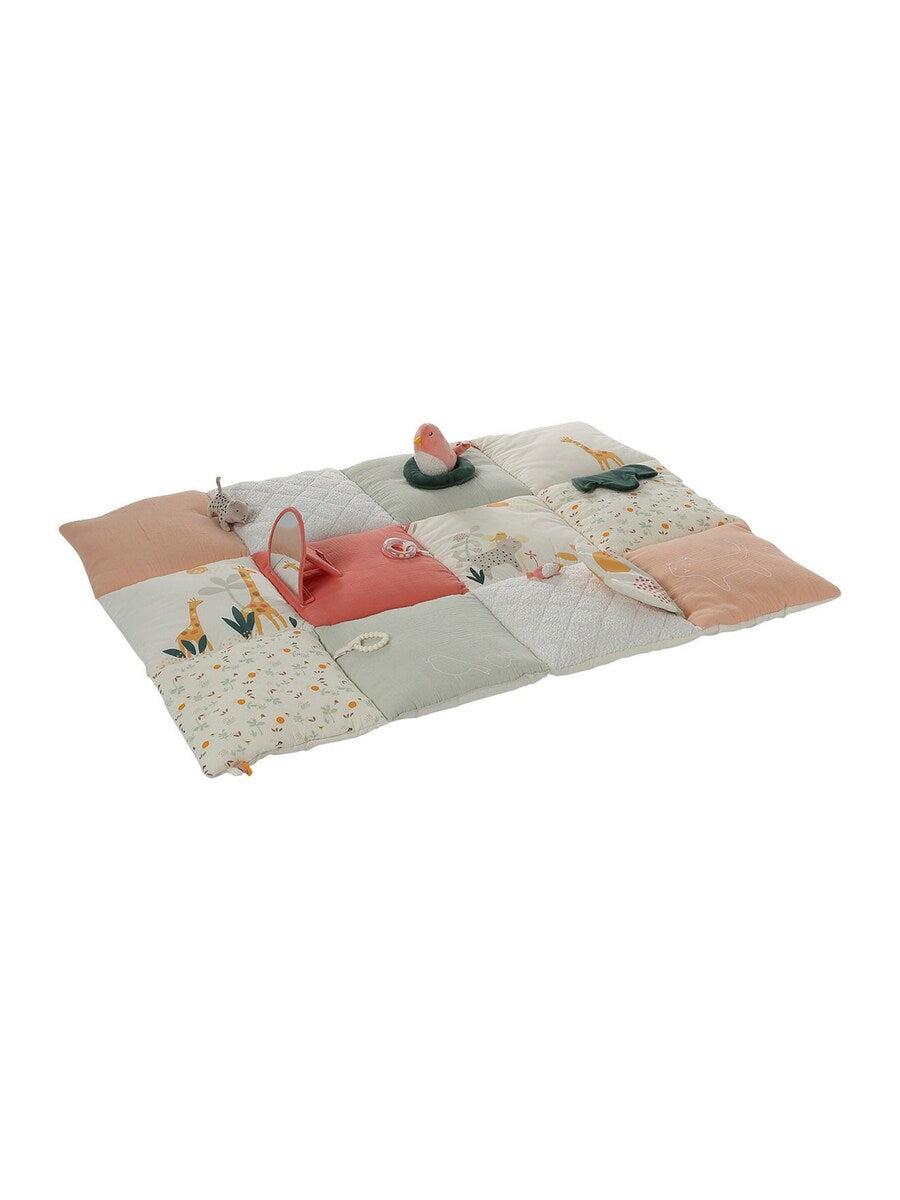 Aktivitetsmatte patchwork bomull/polyester 110x86 cm - Vertbaudet