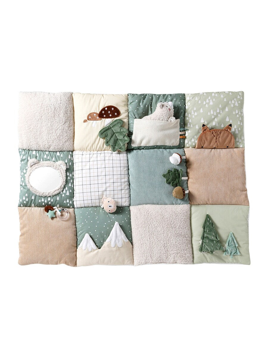 Aktivitetsmatte patchwork bomull/polyester 110x86 cm - Vertbaudet