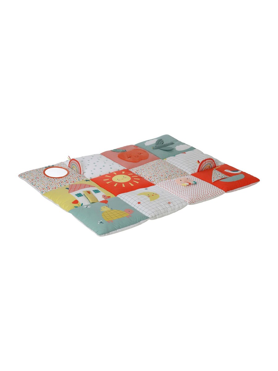 Aktivitetsmatte patchwork bomull/polyester 110x86 cm - Vertbaudet