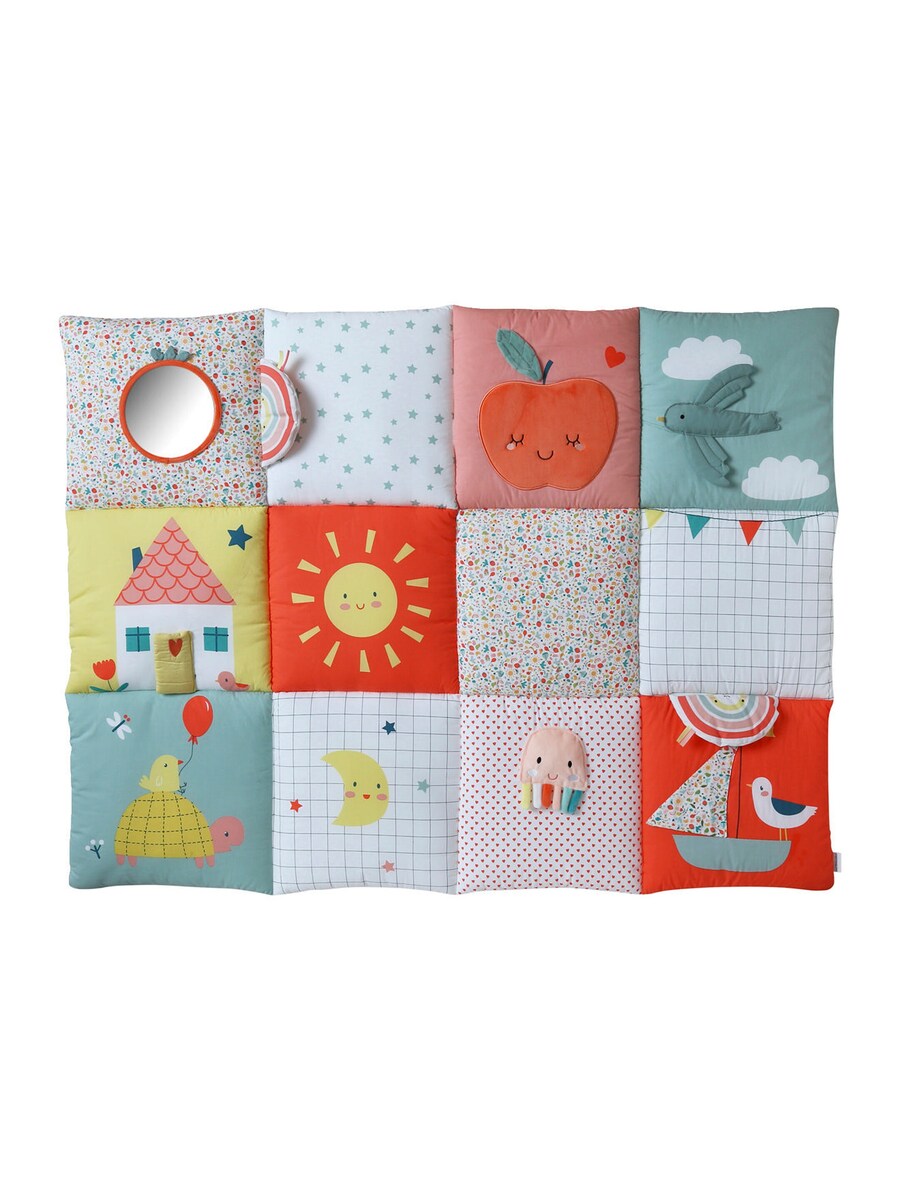 Aktivitetsmatte patchwork bomull/polyester 110x86 cm - Vertbaudet