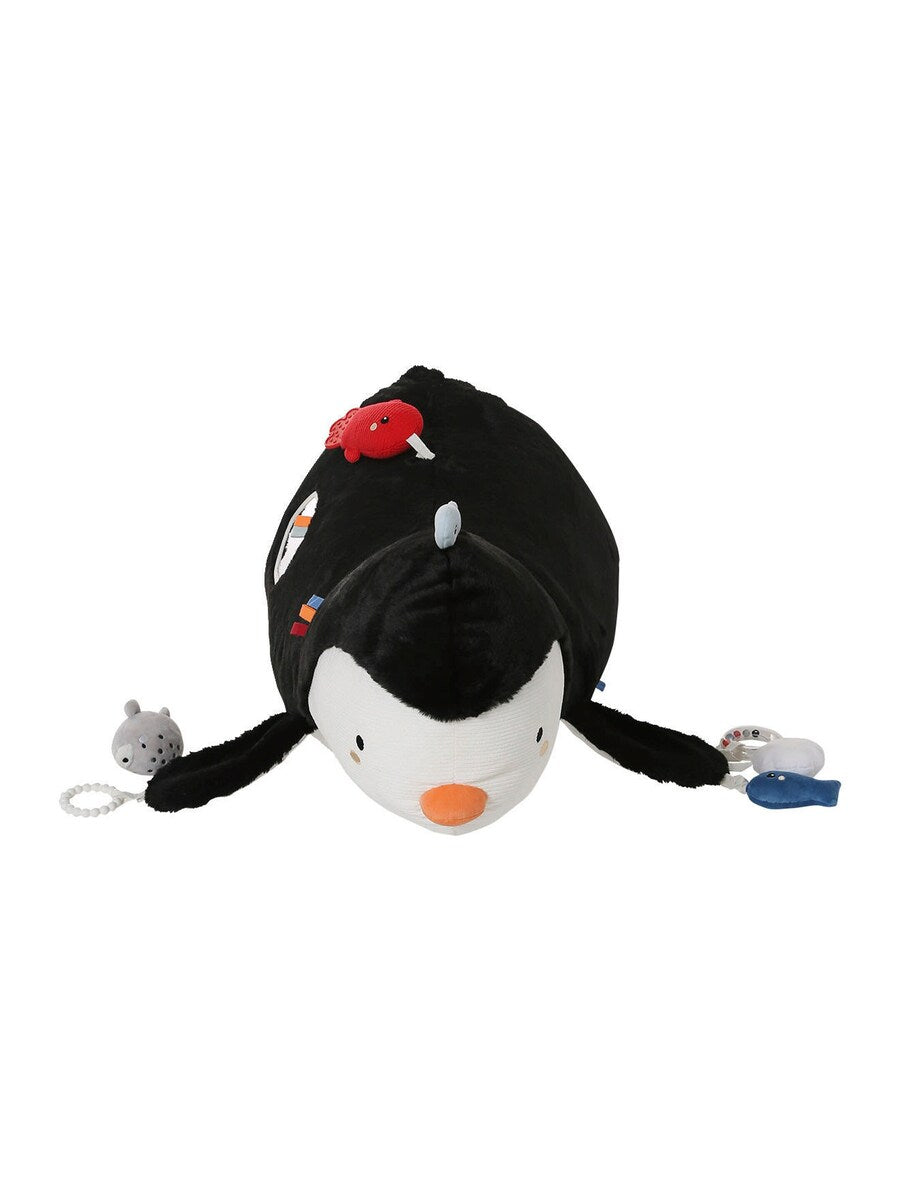Aktivitetspingvin i polyester 67 cm for baby bakside