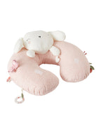 Aktivitetspute for baby med rangle og knitrepapir med tyggeringer