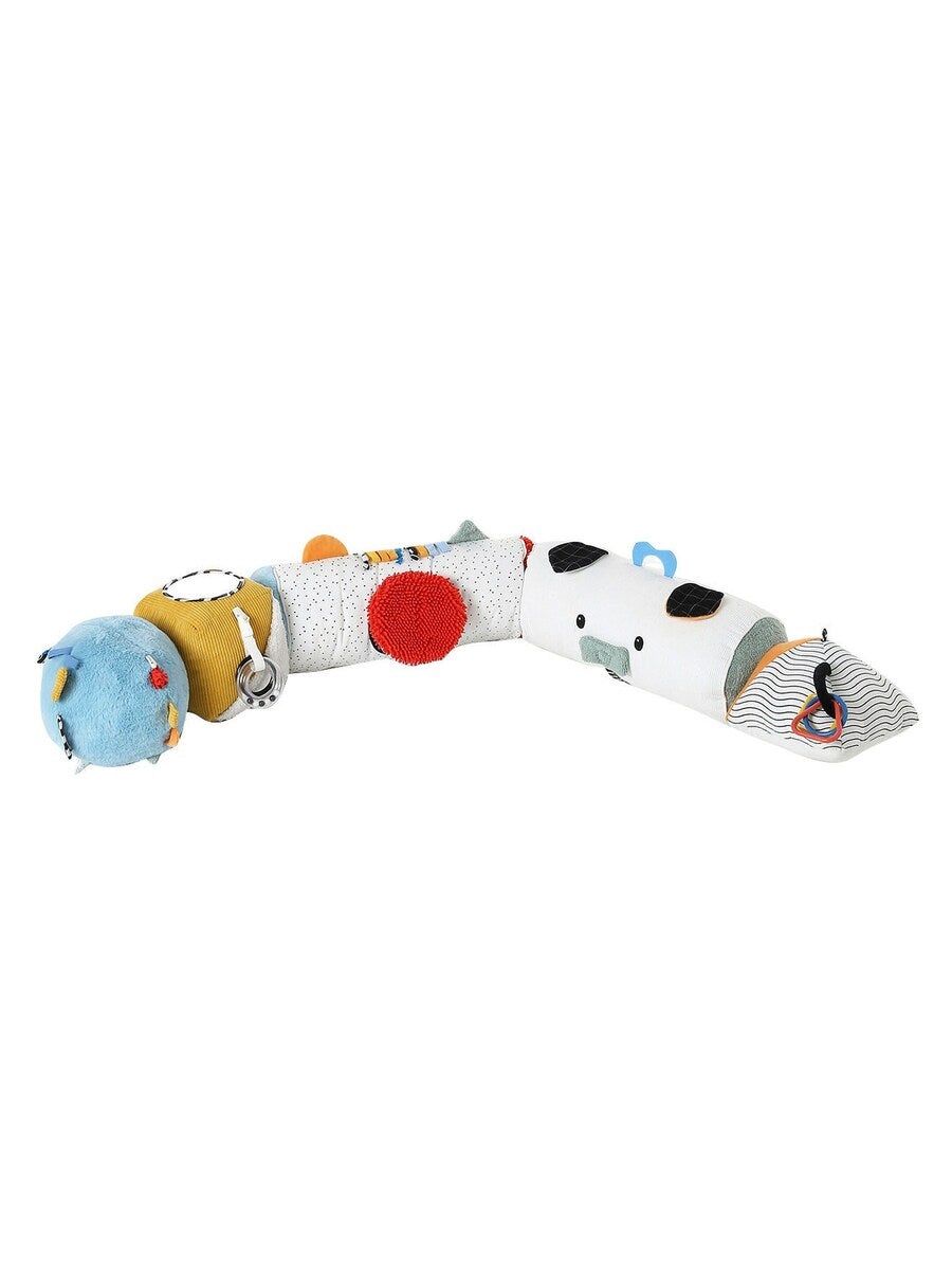Aktivitetsrull for baby sensorisk lek 120 cm polyester bakside