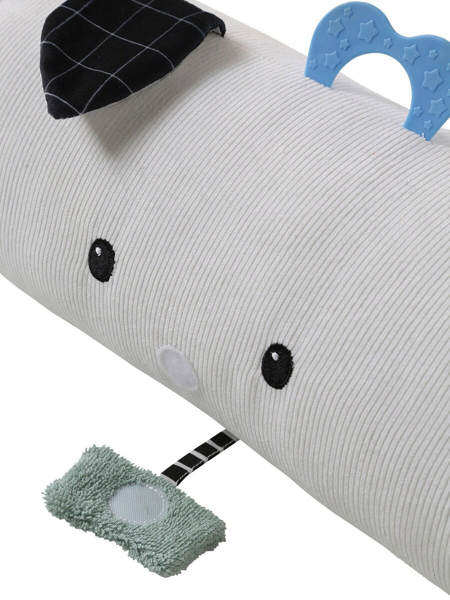 Aktivitetsrull for baby sensorisk lek 120 cm polyester med bitringer