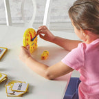 Detalj av plastklokken i Aktivitetssett for å lære klokken, fra 5 år