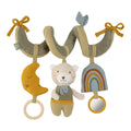 Aktivitetsspiral bjørn i økologisk bomull forfra