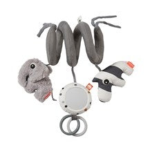 Aktivitetsspiral grå til seng, bilstol og barnevogn - Done by Deer for baby underholdning