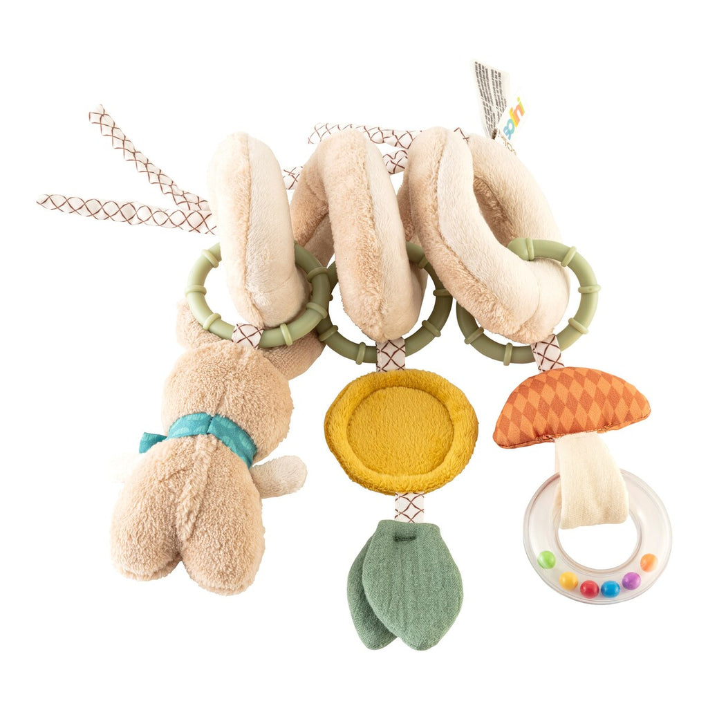 Aktivitetsspiral hare Forest Friends 27 cm i plysj bakside