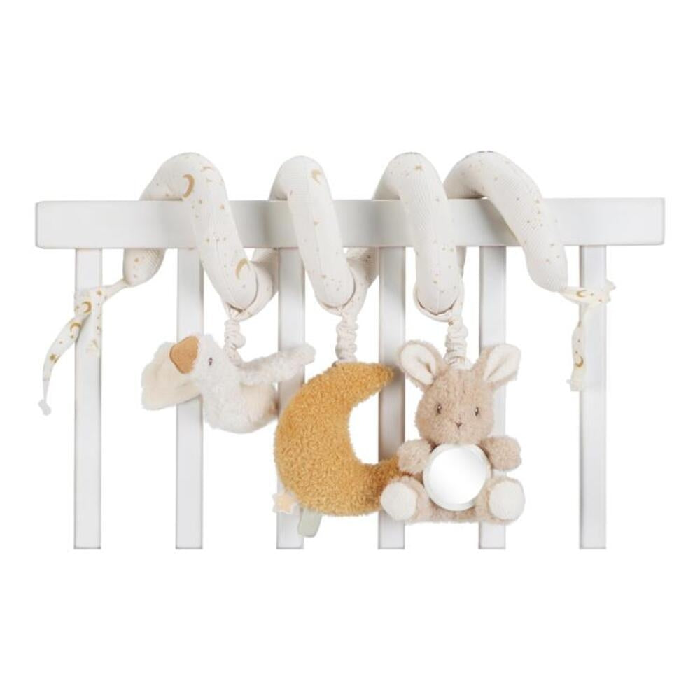 Aktivitetsspiral hvit Newborn Naturals - Little Dutch forfra