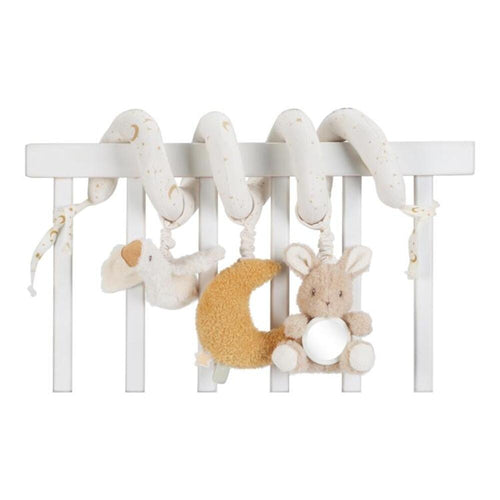 Aktivitetsspiral hvit Newborn Naturals - Little Dutch forfra