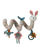Aktivitetsspiral for baby RETRO FLOWER bomull 36 cm forfra