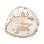 Aktivitetsstativ med 3D-lekematte Teddy Rainbow 80x105 cm forfra