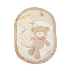 Bakside av Aktivitetsstativ med 3D-lekematte Teddy Rainbow 80x105 cm