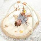 Montert Aktivitetsstativ med 3D-lekematte Teddy Rainbow 80x105 cm
