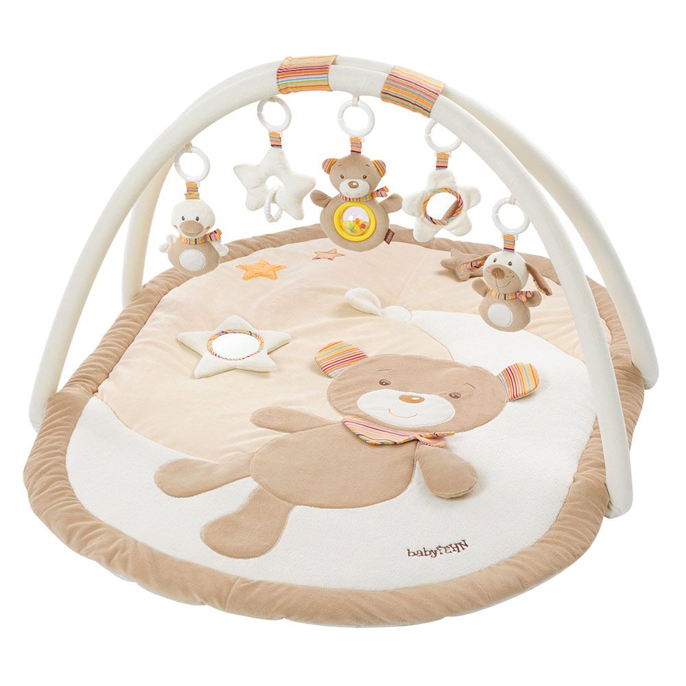 Aktivitetsteppe 3D Teddy Rainbow Fehn forfra
