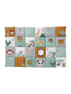 Aktivitetsteppe for baby 145x94 cm patchwork-design bakside