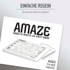 Amaze labyrintspill med 16 oppgaver emballasje