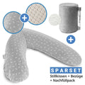 Ammepute Das Original 190 cm med 2 trekk og mikroperler sett forfra