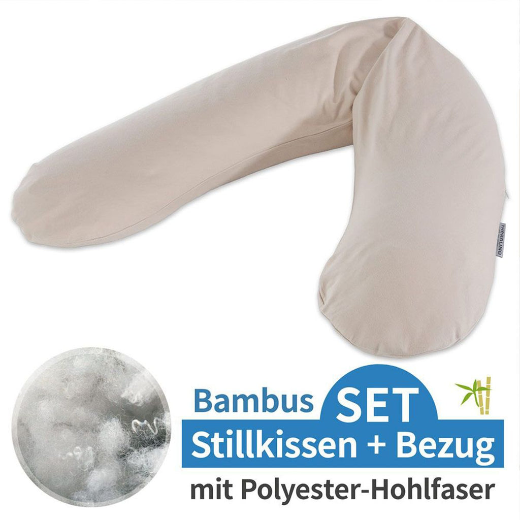 Ammepute Das Original med bambustrekk 190 cm steingrå forfra