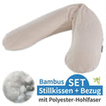 Ammepute Das Original med bambustrekk 190 cm steingrå forfra