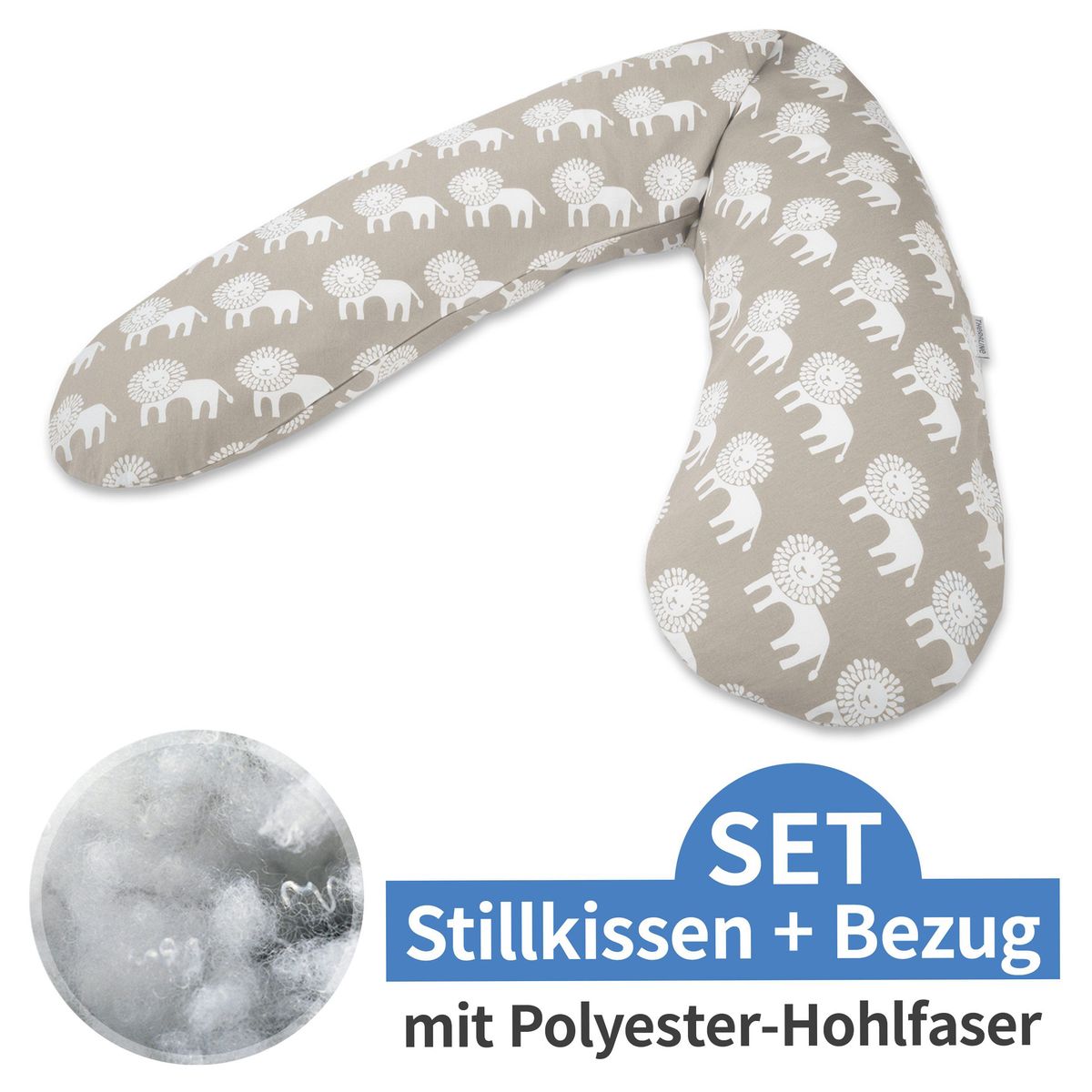 Ammepute Das Original med polyesterfiber og trekk 190 cm fra Theraline