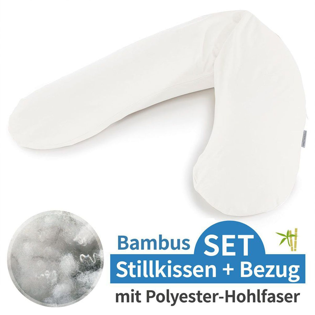 Ammepute Das Original med bambustrekk 190 cm skyhvit forfra