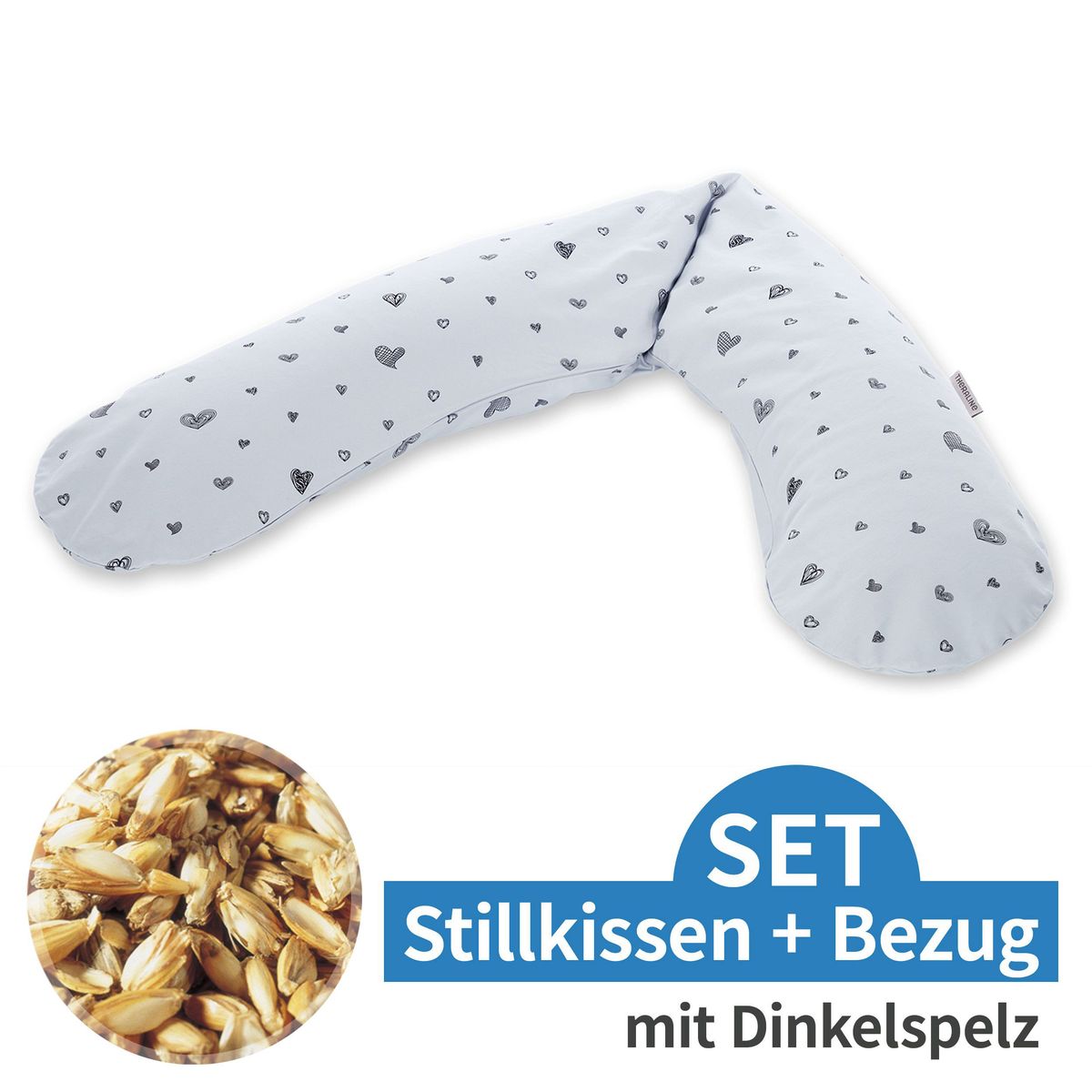 Ammepute Das Original med speltskall 190 cm inkl. trekk foran