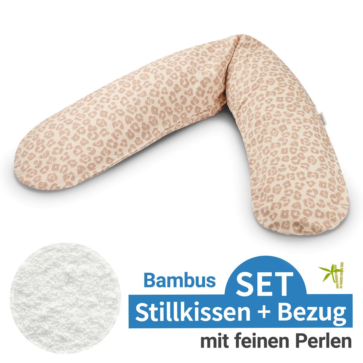 Ammepute Das Original med perlefyll og bambustrekk 190 cm sett forfra