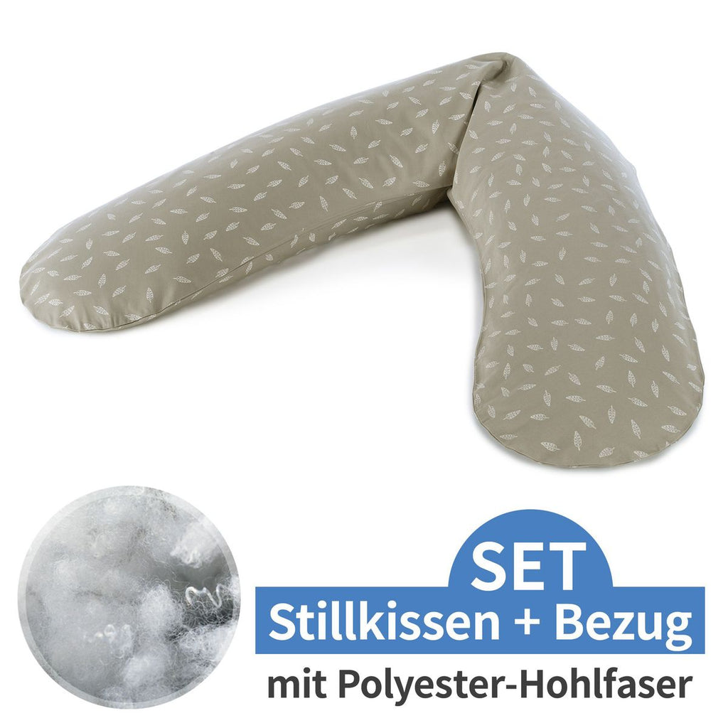 Ammepute Das Original polyesterfyll 190 cm bladdans taupe forfra