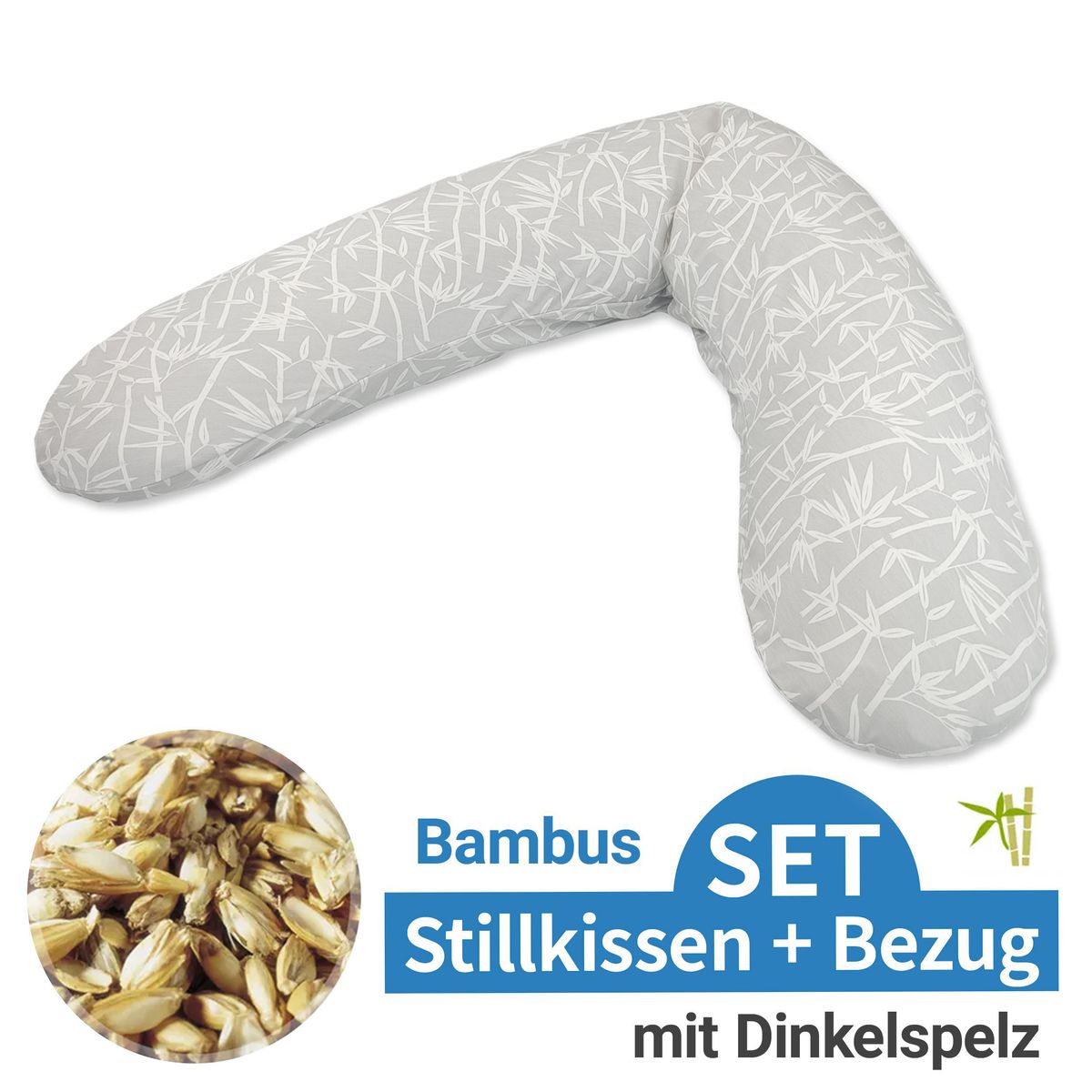 Ammepute Das Original speltskall bambustrekk 190 cm for støtte ved amming