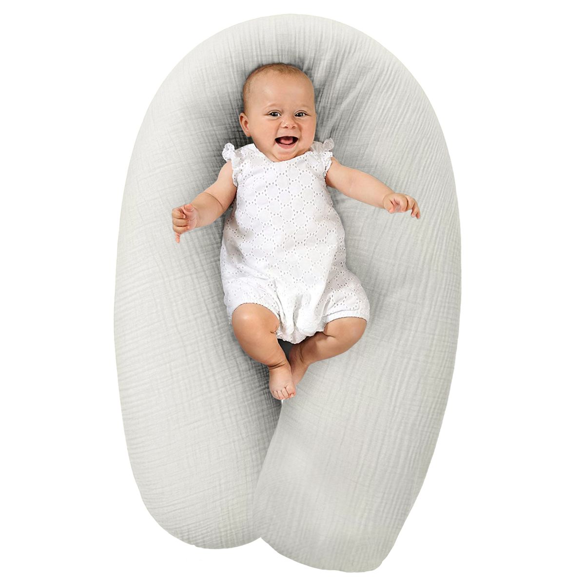 Ammepute Dodo Premium med perlefyll, mussellintrekk 180 cm fra Theraline