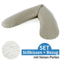 Ammepute med perlefyll og bomullstrekk 190 cm bladmønster - Theraline forside