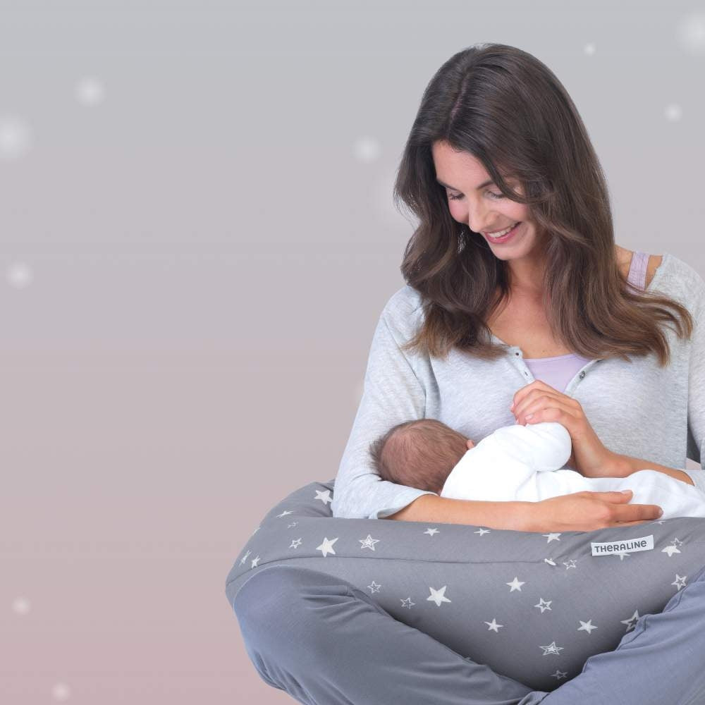 Ammepute Original bambus og økologisk bomull, rosentre montert på stol