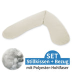 Ammepute med polyester hulfiber og trekk i finstrikk 190 cm forfra
