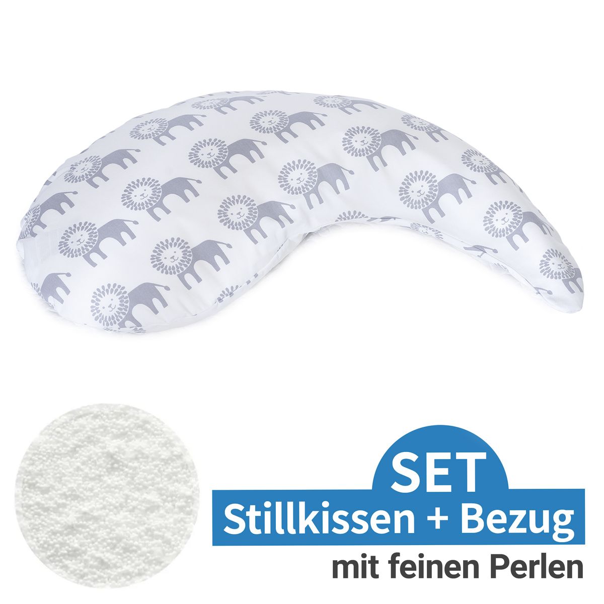 Ammepute Yinnie med perlefyll 135 cm ørkenkonge - Theraline forfra