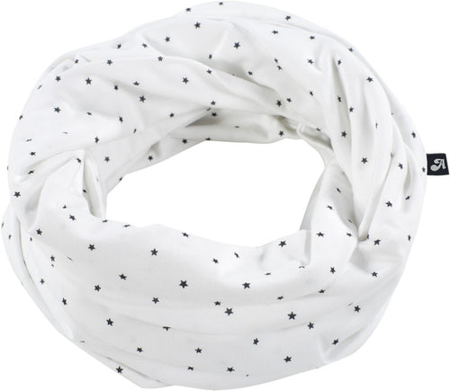 Ammeskjerf 2-i-1 bomullsjersey 50x140 cm Little Stars - Alvi forfra