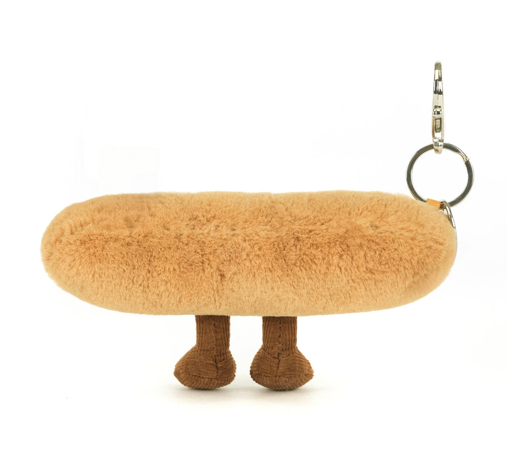 Amuseables Baguette Bag Charm veskepynt 15 cm montert på veske