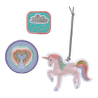 Anheng og patches for Unique skolesekk-sett bakside