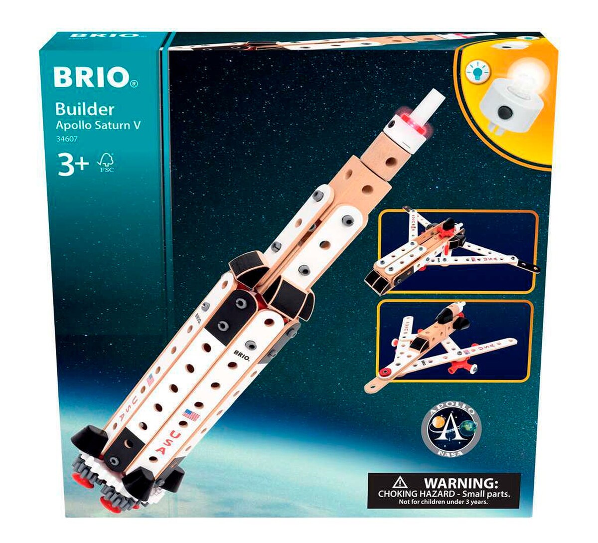 Verktøy i Apollo Saturn V byggesett 91 deler 60 cm - BRIO Builder