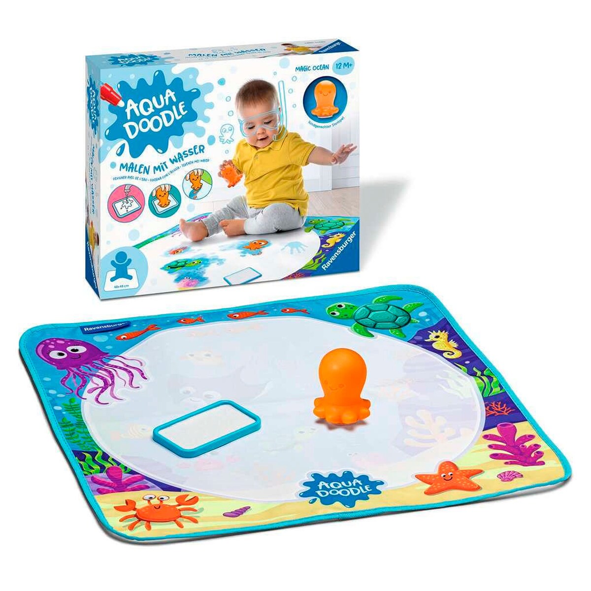 Aquadoodle Magic Ocean stemplesett detalj av stempel