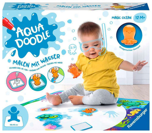 Aquadoodle Magic Ocean stemplesett med vannmatte forfra