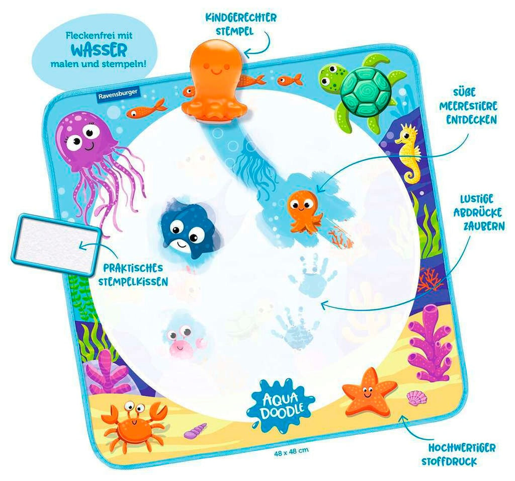 Aquadoodle Magic Ocean stemplesett pakkeinnhold