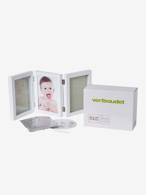 Avtrykksett for baby med bilderamme 51 x 22 cm bakside