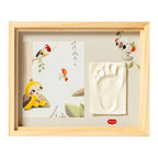 Bakside av Avtrykksett Simple Frame Wooden med treramme 17x21 cm