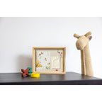 Avtrykksett Simple Frame Wooden med treramme 17x21 cm montert