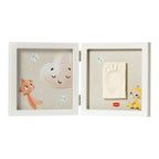 Avtrykkssett Simple Frame White 17 x 34 cm fra fødsel bakside