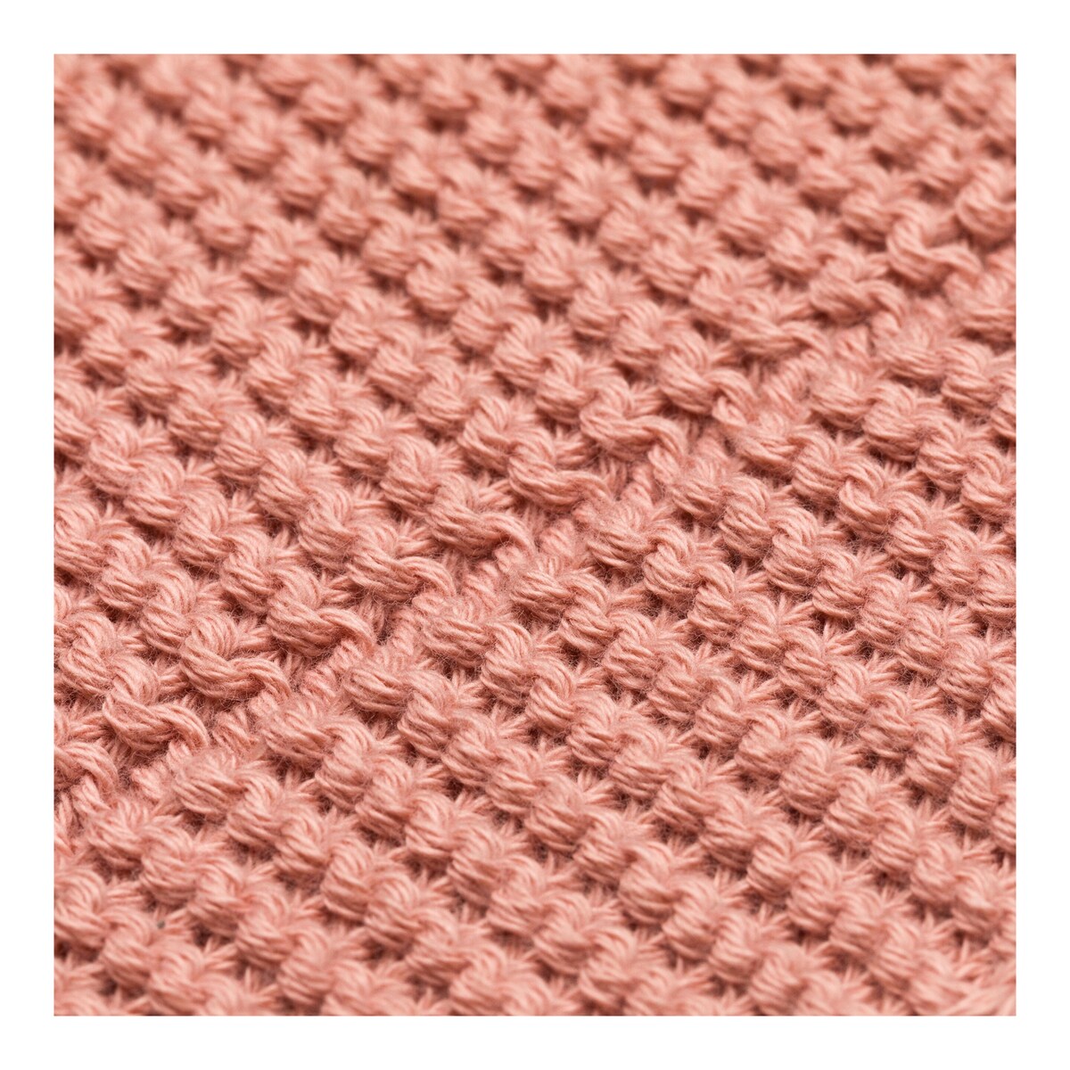 Strikket babyteppe bomull 80x100 cm - BORNINO HOME